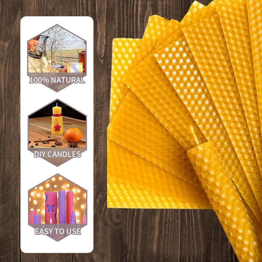 Candle Making Kit Beeswax - 10/20/30pcs ขี้ผึ้งธรรมชาติแผ่นสําหรับทําเทียนทําด้วยมือ DIY เทียน Rolling Kit