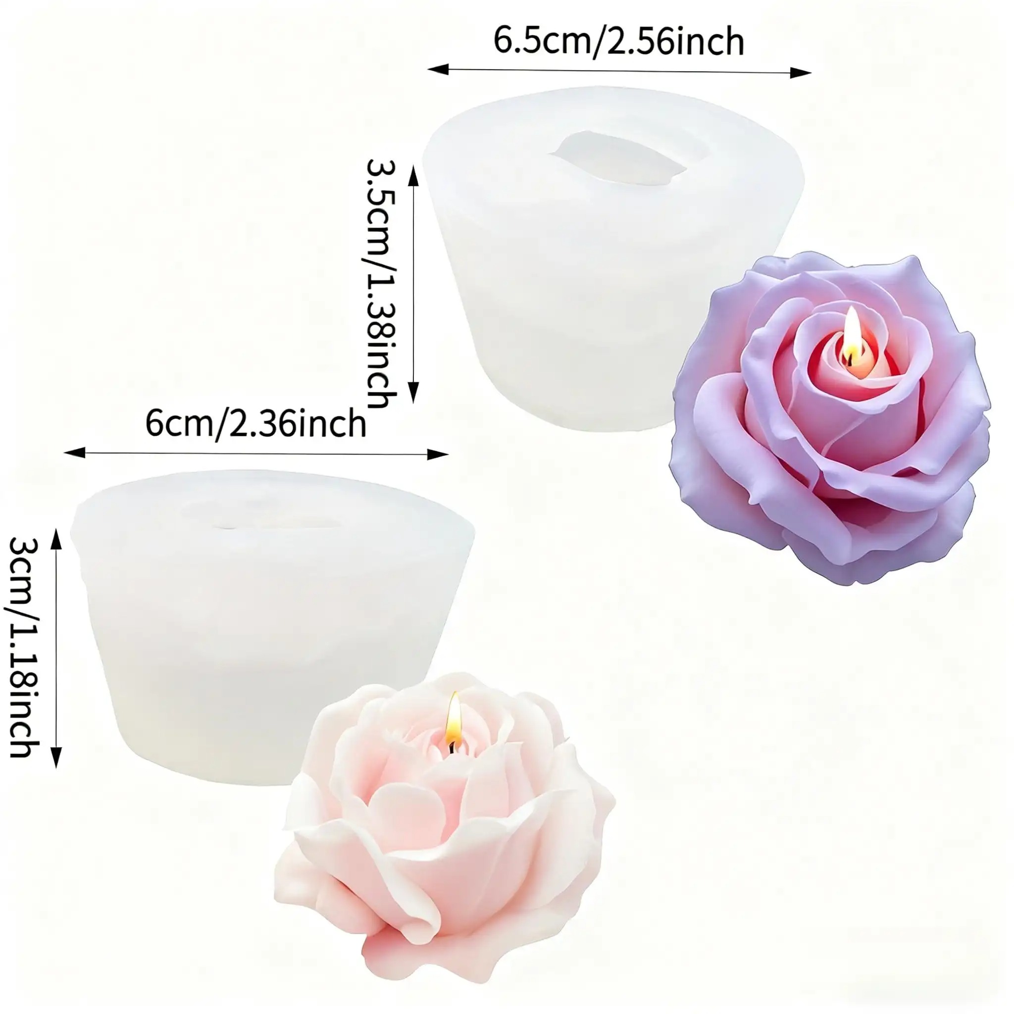 แม่พิมพ์เทียนซิลิโคนรูปดอกกุหล - Candle Making Jelly บทวิจารณ์และราคา