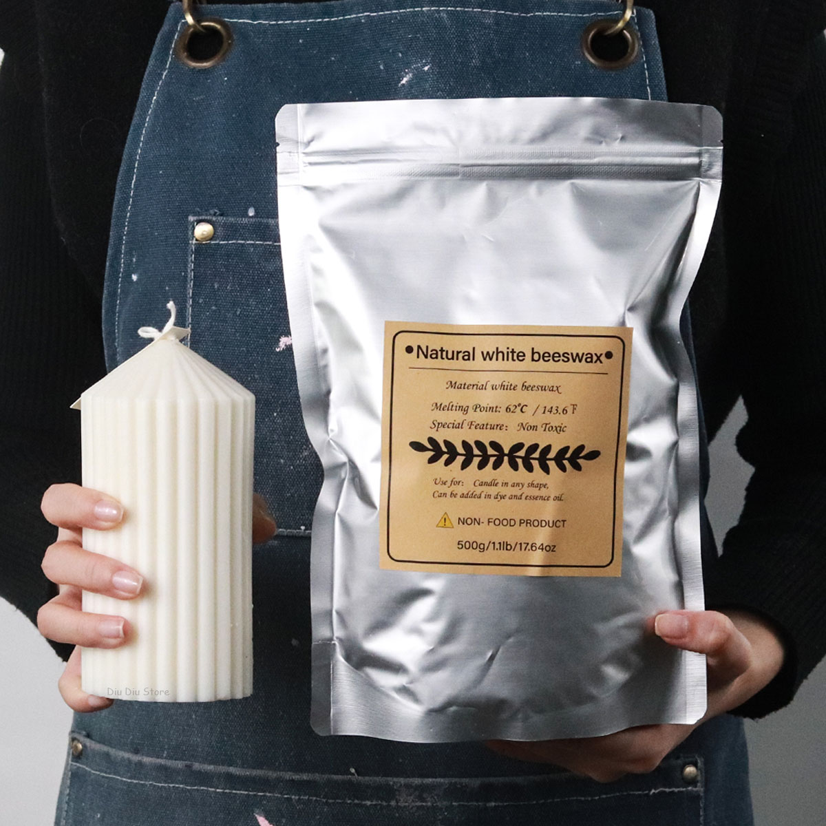 ขี้ผึ้งสีขาวเทียนหอมเม็ดธรรมชา - Candle Making Kit Beeswax บทวิจารณ์และราคา