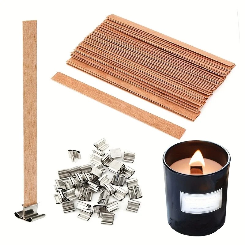 30pcs คุณภาพสูงไม้เทียน Wick พ - Candle Making Kit Beeswax บทวิจารณ์และราคา