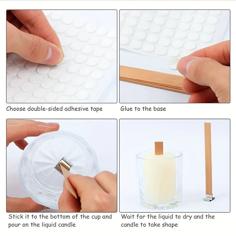 30pcs คุณภาพสูงไม้เทียน Wick พ - Candle Making Kit Beeswax บทวิจารณ์และราคา