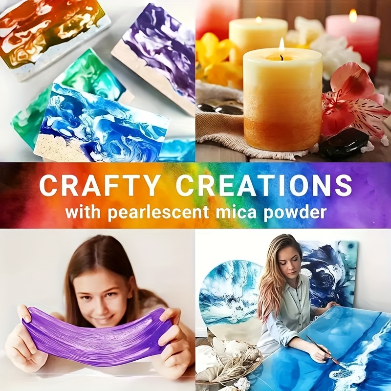 24 สี/8 สี 5 กรัม 0. ผงไมก้าปร - Candle Making Ideas บทวิจารณ์และราคา