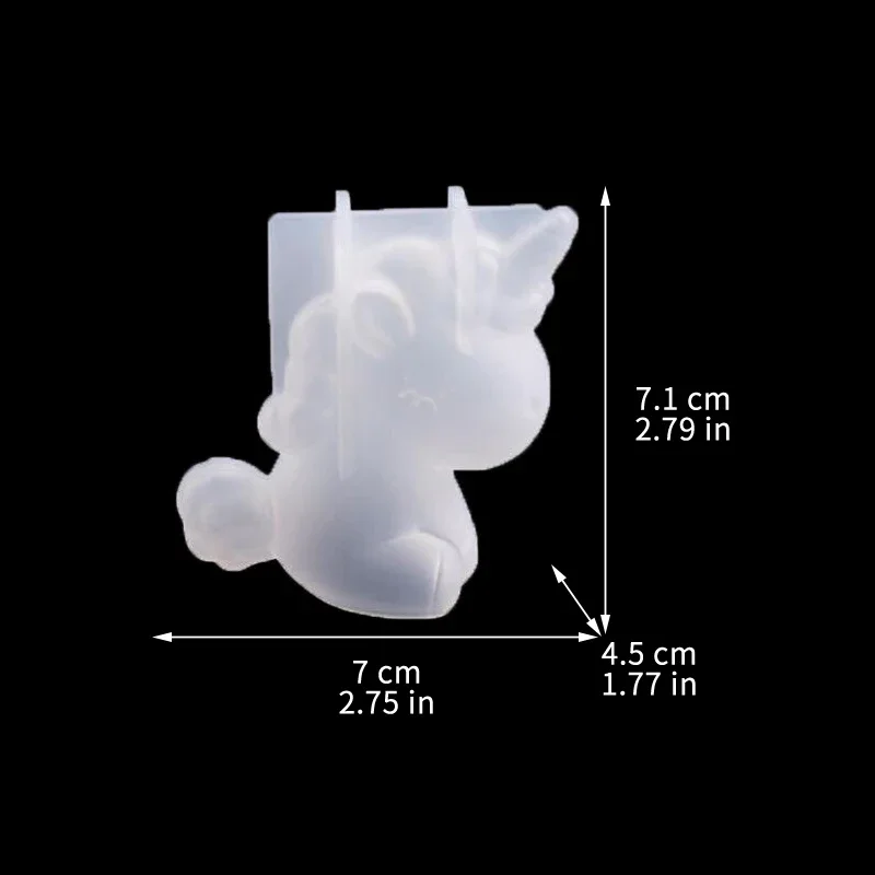 3D เรขาคณิตซิลิโคนยูนิคอร์นแมว - Candle Making Ideas บทวิจารณ์และราคา