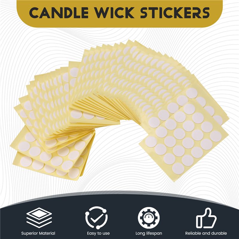 800 ชิ้น สติกเกอร์ติดไส้เทียน  - Adhesive Dot Wick บทวิจารณ์และราคา