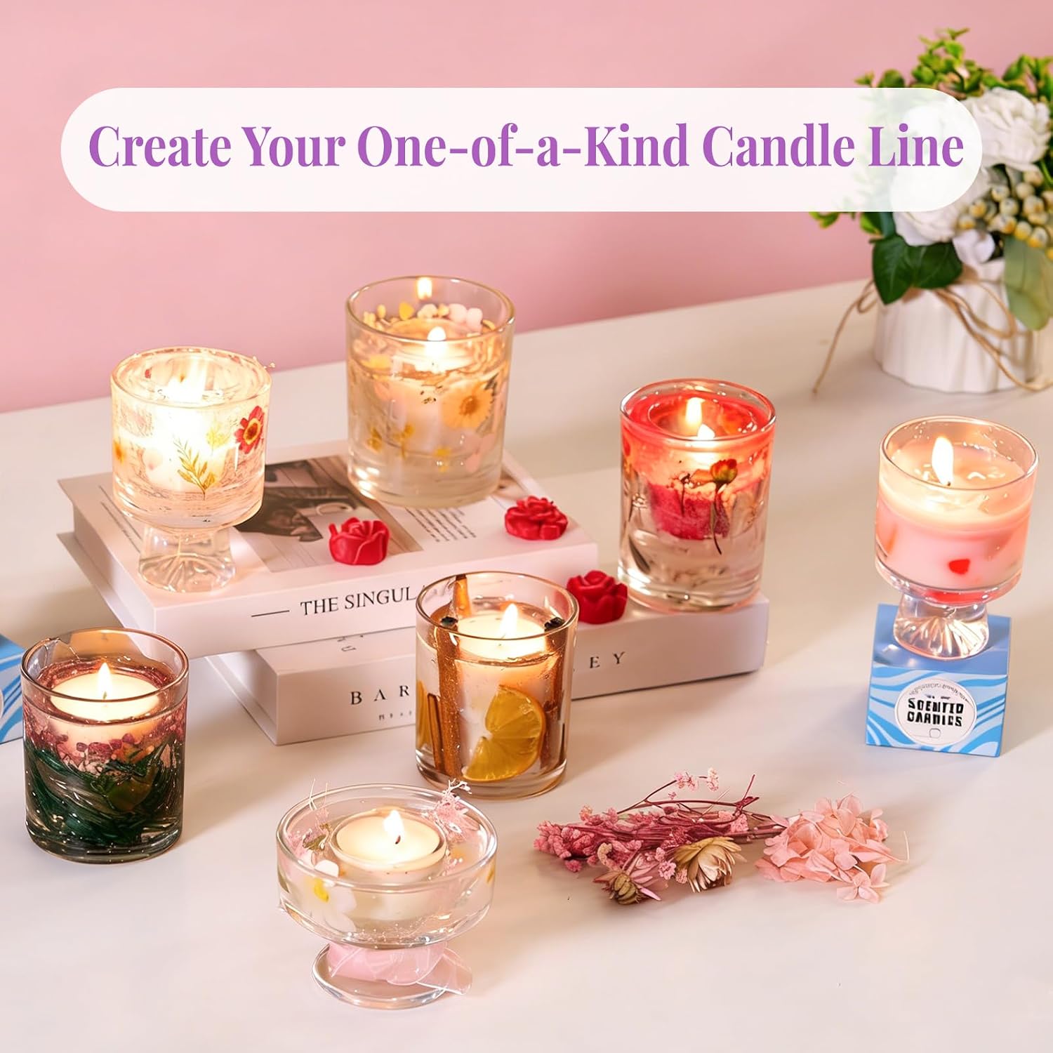 ชุดทำเทียน DIY 2-in-1 ด้วยขี้ผ - Candle Making Jelly บทวิจารณ์และราคา