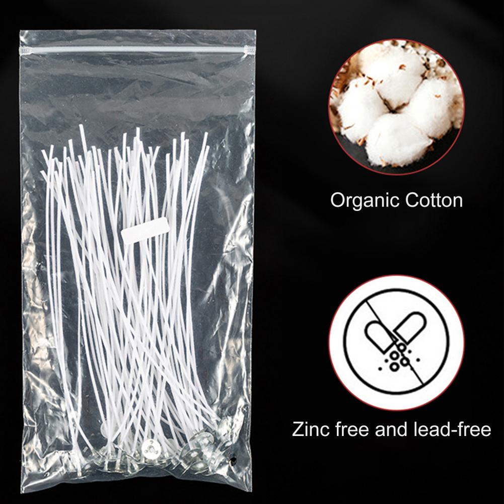 ไส้เทียนฝ้าย 50 ชิ้น ขนาด 10/1 - Candle Making Kit Beeswax บทวิจารณ์และราคา
