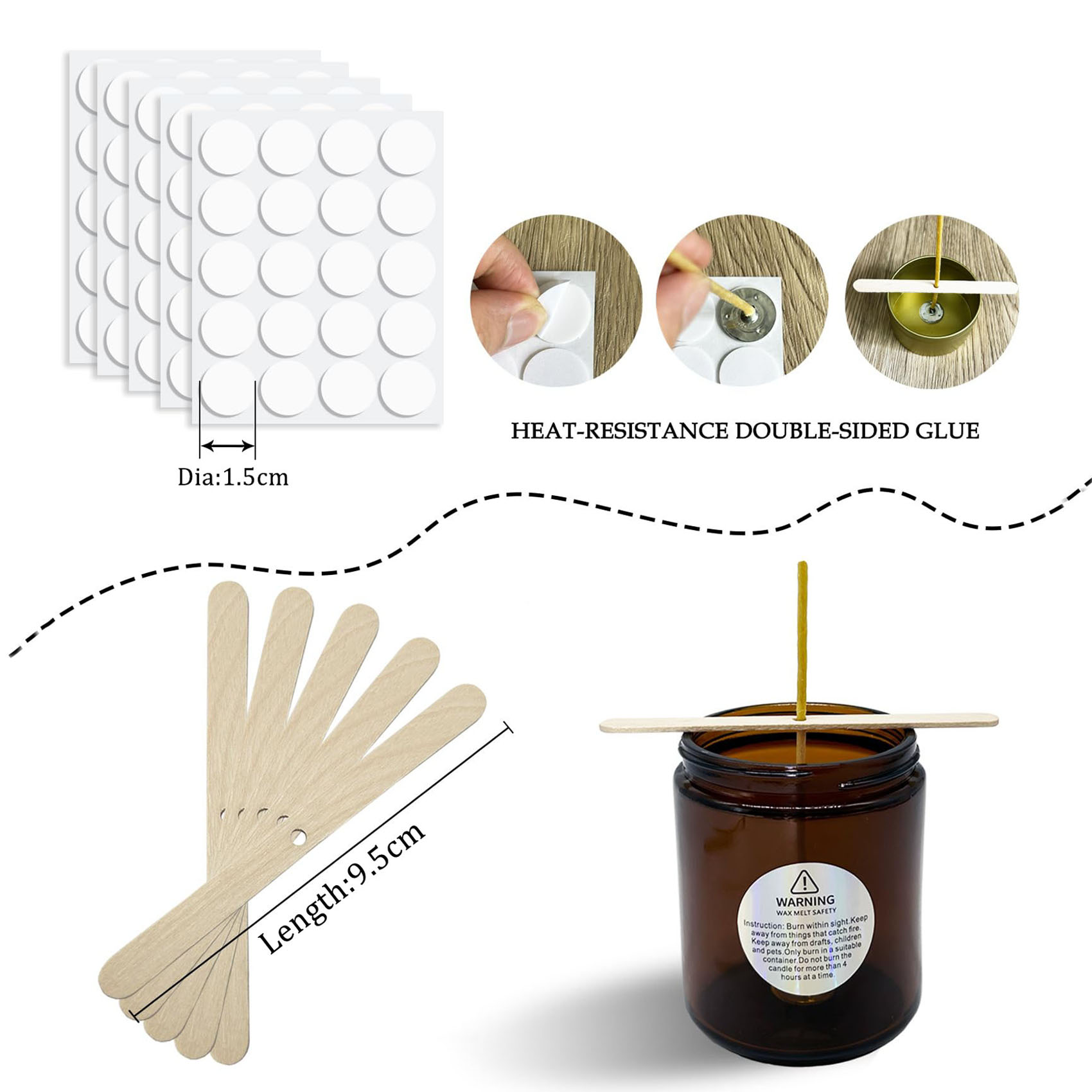 100Pcs ขี้ผึ้งเทียน 9-20 ซม.Pr - Candle Making Kit Beeswax บทวิจารณ์และราคา