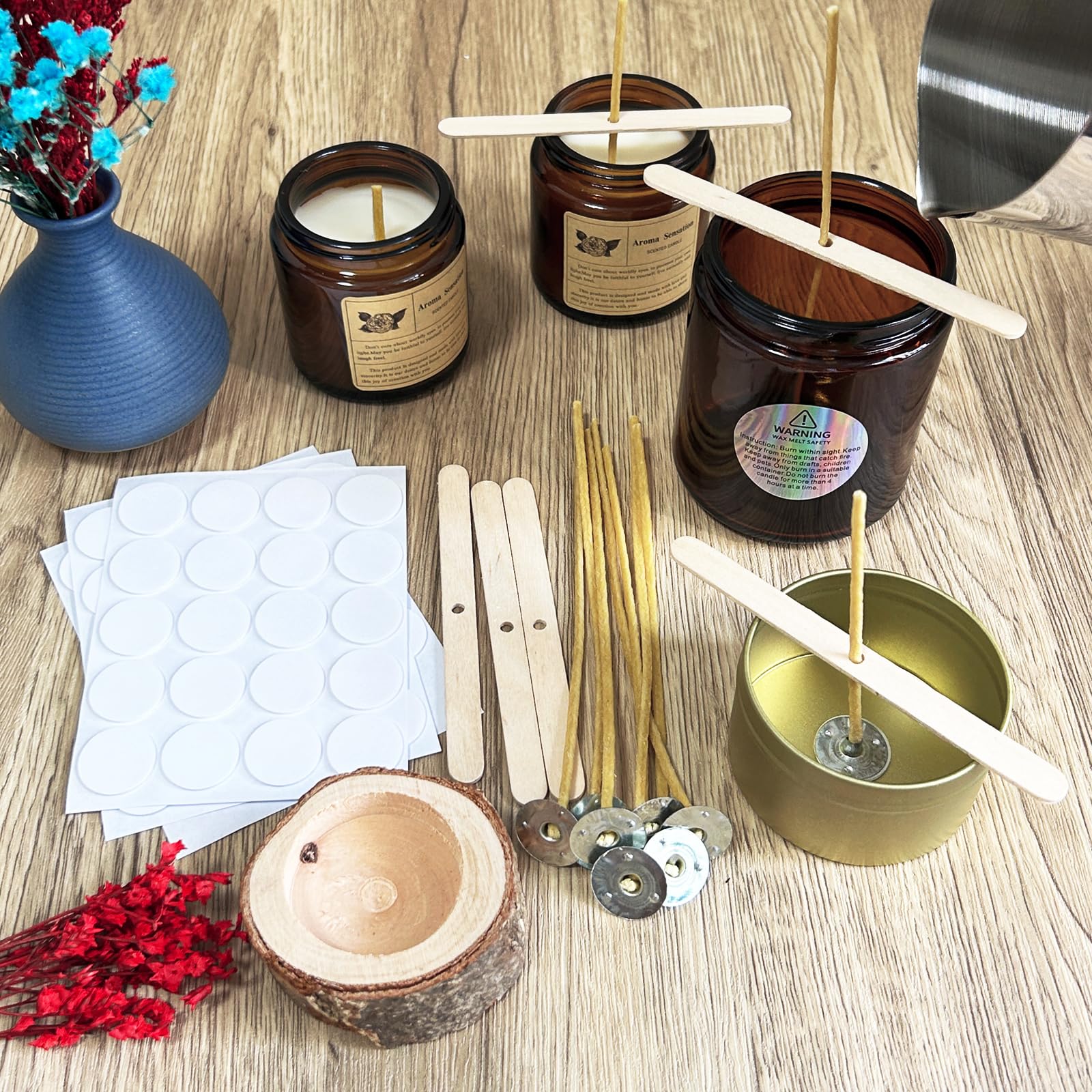 100Pcs ขี้ผึ้งเทียน 9-20 ซม.Pr - Candle Making Kit Beeswax บทวิจารณ์และราคา