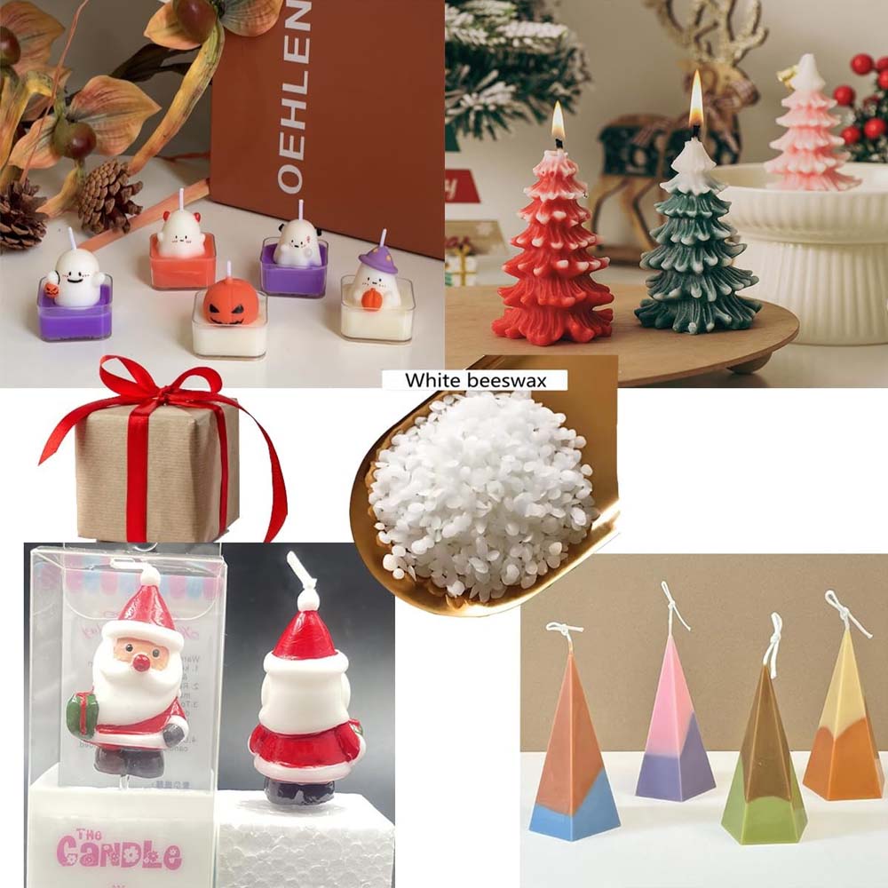 100g ขี้ผึ้งสีขาวเม็ดธรรมชาติเ - Candle Making Kit Beeswax บทวิจารณ์และราคา